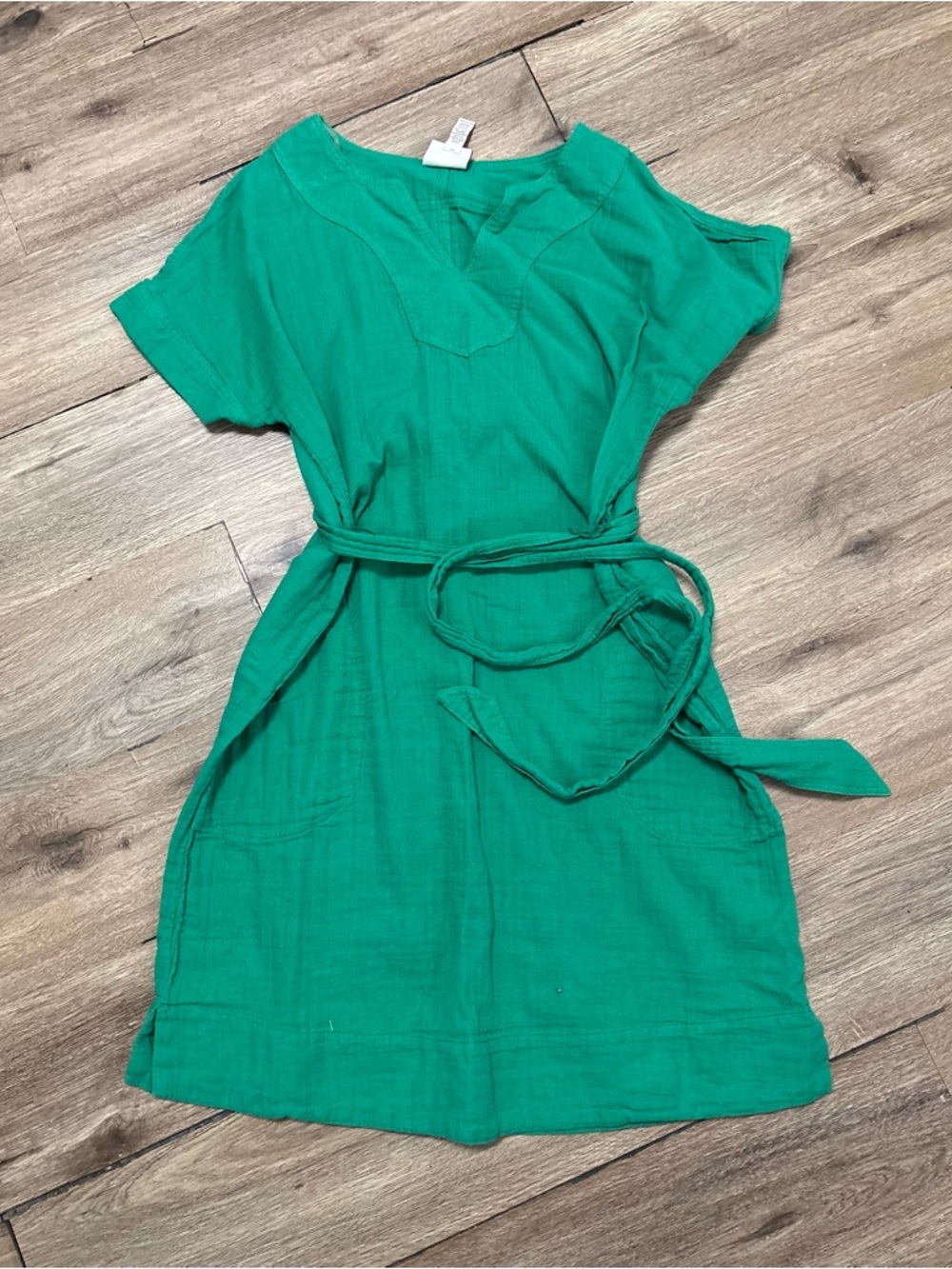 St. John's Bay Emerald Green Belted Mini Dress